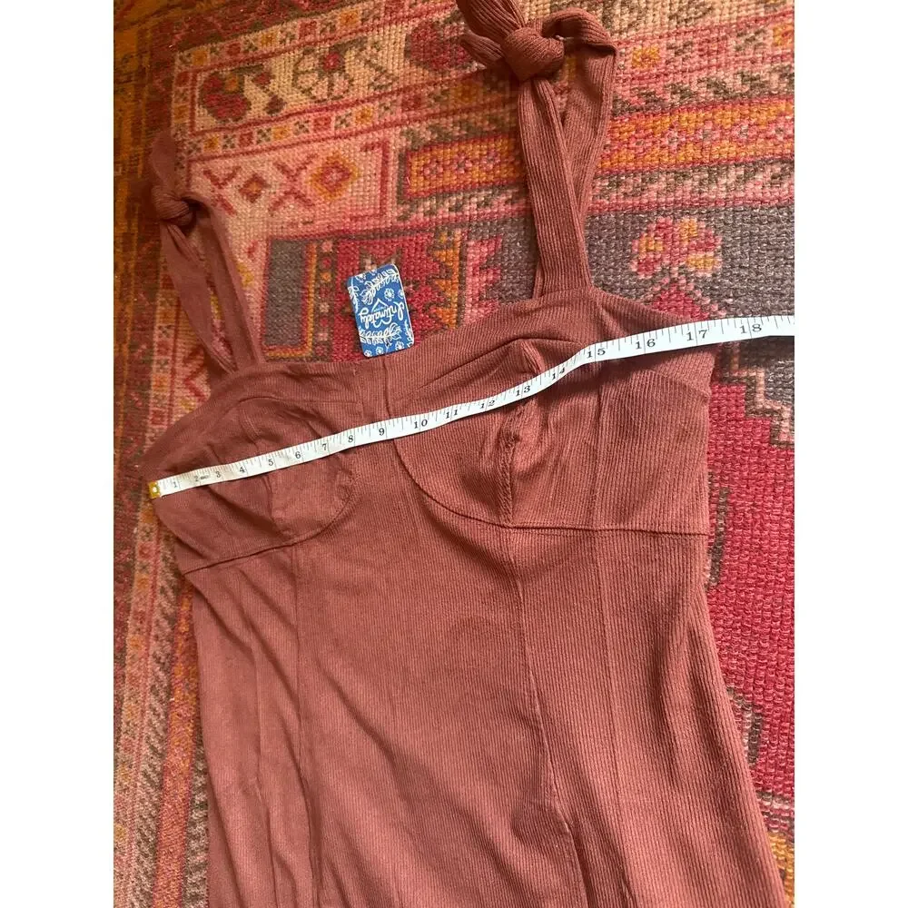 Free People Something Bout You Slip Dress Terracotta Large
